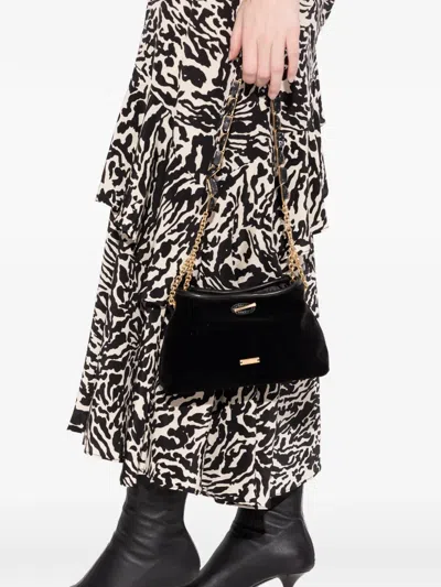 Cult Gaia Small Kiraz Bead-chain-strap Shoulder Bag In Black