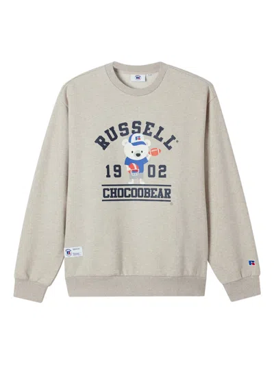 Chocoolate Graphic-print Crew-neck Sweatshirt In Gray