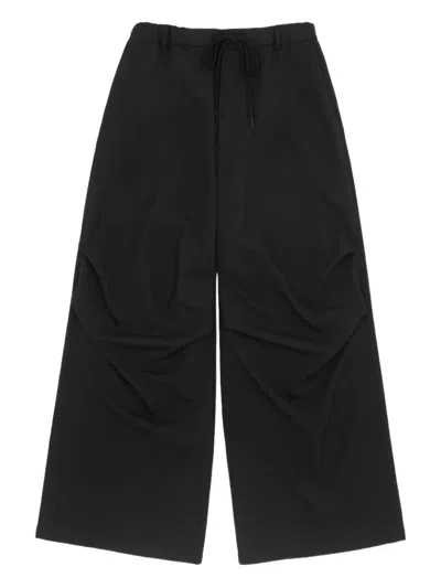 Mm6 Maison Margiela Drawstring Trousers In Black