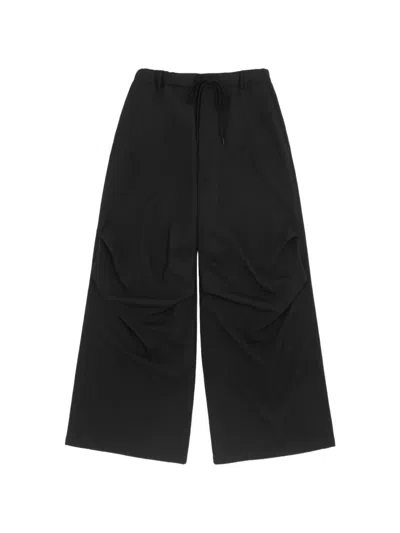 Mm6 Maison Margiela Drawstring Trousers In Black