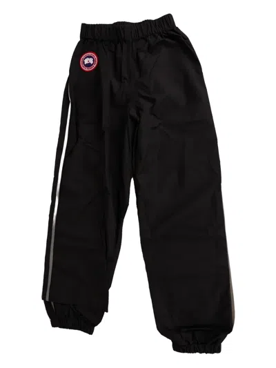Canada Goose Logo-patvh Stripe-detail Track Pants In Brown