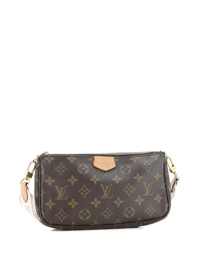 Pre-owned Louis Vuitton Multi Pochette Accessoires Monogram Canvas Crossbody Bag In Brown