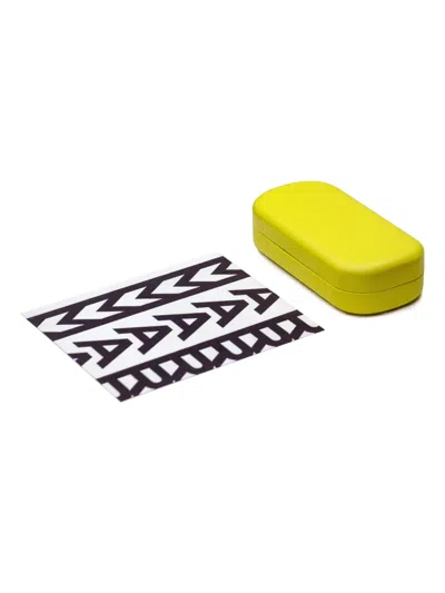 Marc Jacobs Wayfarer-logo Glasses In Green