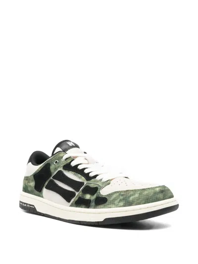 Amiri Camo Skel Lace-up Sneakers In Multi