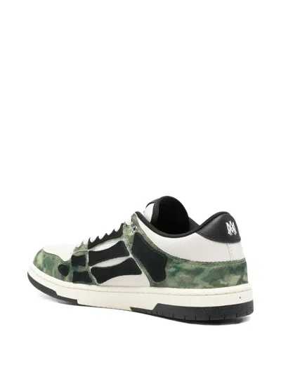 Amiri Camo Skel Lace-up Sneakers In Multi