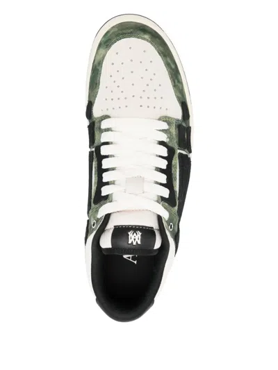 Amiri Camo Skel Lace-up Sneakers In Multi