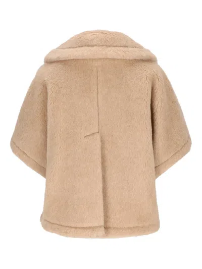 Max Mara Buttoned Jacket In Nude