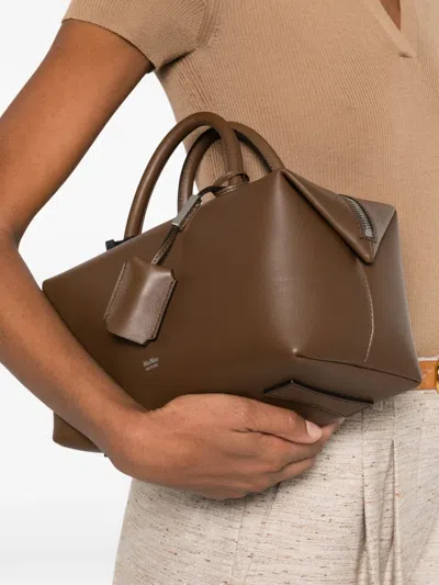 Max Mara Holdallm Tote Bag In Brown