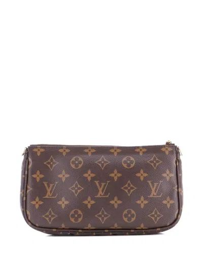 Pre-owned Louis Vuitton Multi Pochette Accessoires Monogram Canvas Crossbody Bag In Brown