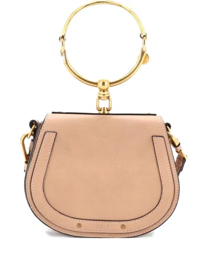 Pre-owned Chloé Nile Leather Small Crossbody Bag In Neutral