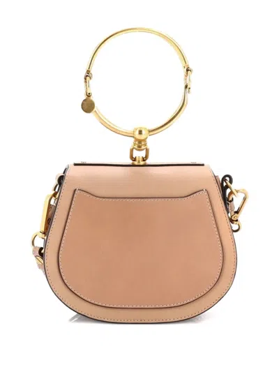 Pre-owned Chloé Nile Leather Small Crossbody Bag In Neutral