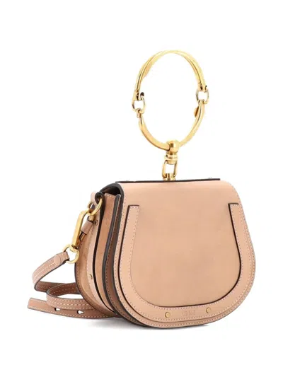 Pre-owned Chloé Nile Leather Small Crossbody Bag In Neutral