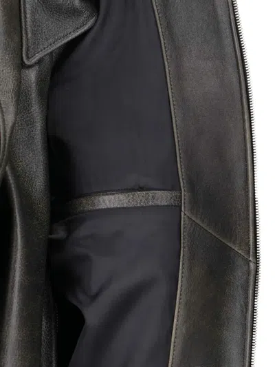 Tonywack Relaxed Jacket With Front Pocket And Textured Finish In Animal Print