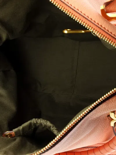 Pre-owned Chloé Marcie Leather Large Shoulder Bag In Pink