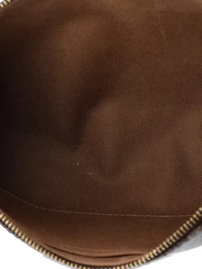 Pre-owned Louis Vuitton Pochette Accessoires Nm Monogram Canvas Clutch Bag In Brown