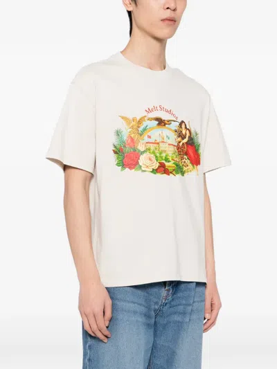 Melt Graphic-printed T-shirt In Gray