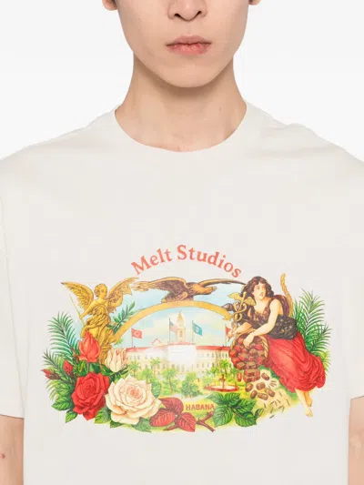 Melt Graphic-printed T-shirt In Gray