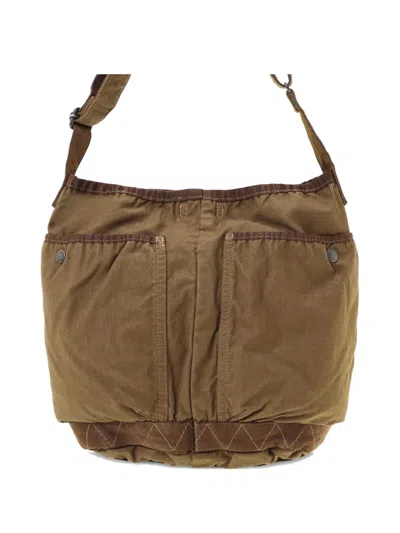 Porter-yoshida & Co Zip-pocket Shoulder Bag In Brown