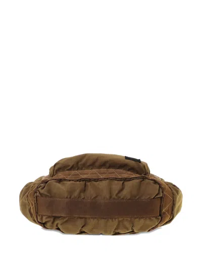 Porter-yoshida & Co Zip-pocket Shoulder Bag In Brown