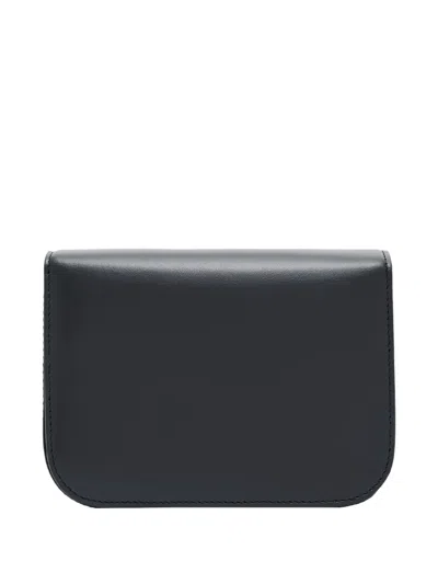 Giorgio Armani Small X 10 Corso Como Leather Cross Body Bag In Black