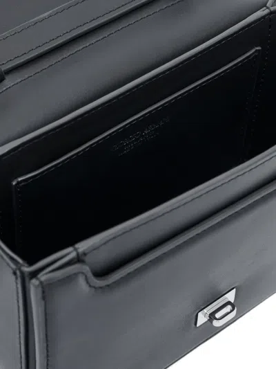 Giorgio Armani Small X 10 Corso Como Leather Cross Body Bag In Black