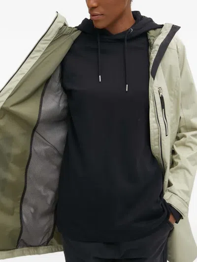 Helly Hansen Zipped Hooded Raincoat In Neutral