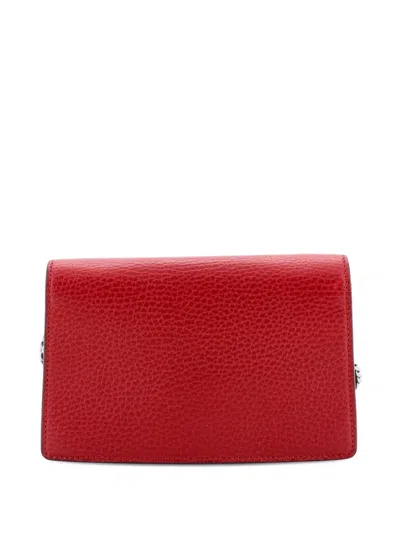 Pre-owned Gucci Dionysus Bag Leather Super Mini Clutch Bag In Red