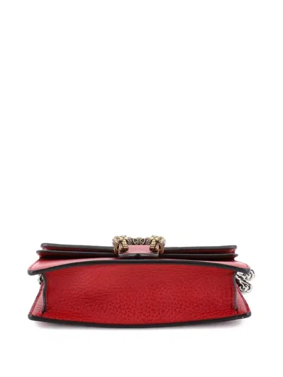 Pre-owned Gucci Dionysus Bag Leather Super Mini Clutch Bag In Red