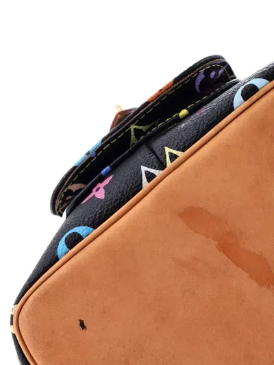 Pre-owned Louis Vuitton Petit Noe Handbag Monogram Multicolor Bucket Bag In Black