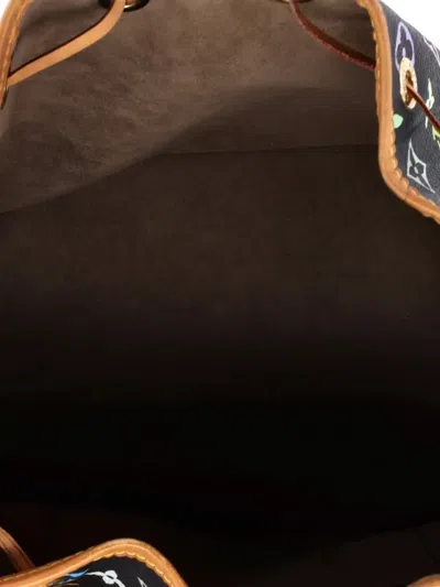 Pre-owned Louis Vuitton Petit Noe Handbag Monogram Multicolor Bucket Bag In Black