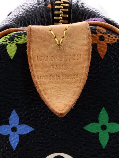 Pre-owned Louis Vuitton Speedy Handbag Monogram Multicolor 30 Satchel In Black