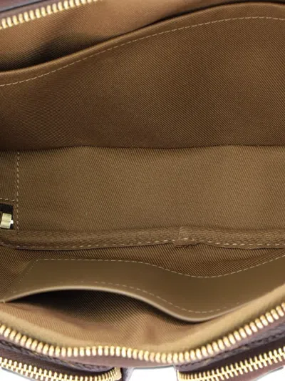 Pre-owned Louis Vuitton Utility Monogram Canvas Crossbody Bag In Brown