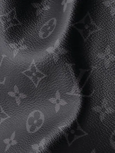 Pre-owned Louis Vuitton Steamer Monogram Eclipse Canvas Backpack In Black