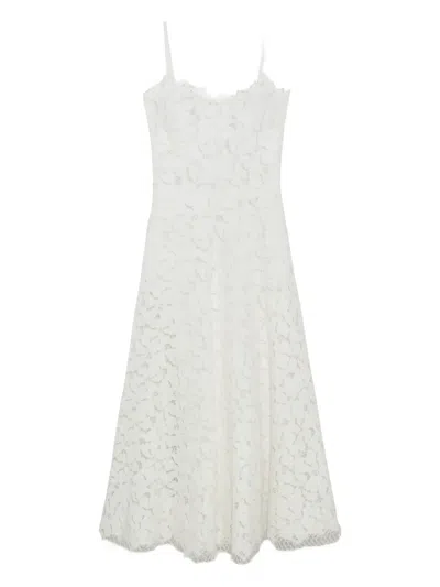 Simkhai Julia Lace Midi Dress In White