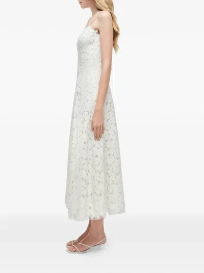 Simkhai Julia Lace Midi Dress In White