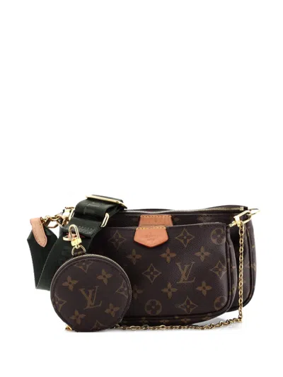 Pre-owned Louis Vuitton Multi Pochette Accessoires Monogram Canvas Crossbody Bag In Brown