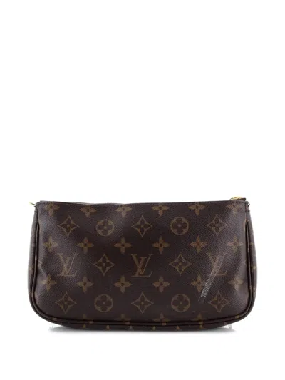 Pre-owned Louis Vuitton Multi Pochette Accessoires Monogram Canvas Crossbody Bag In Brown