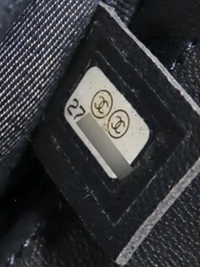 Pre-owned Chanel 2019 Lambskin Cc Mania Camera Bag Crossbody Bag In Black