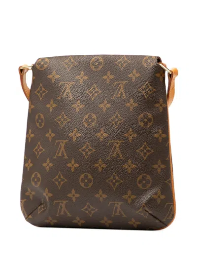 Pre-owned Louis Vuitton 1999 Monogram Musette Salsa Short Strap Shoulder Bag In Brown