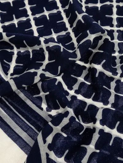 By Malene Birger Geometric Patterned Scarf In Black