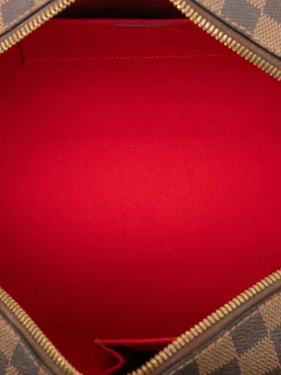 Pre-owned Louis Vuitton 2006 Damier Ebene Ribera Mm Handbag In Brown