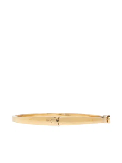 Coach Logo Bangle Bracelet In Gold