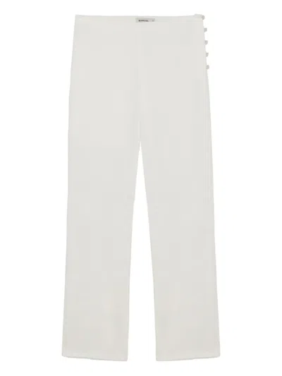 Simkhai Morrie Button-detail Trousers In Blue