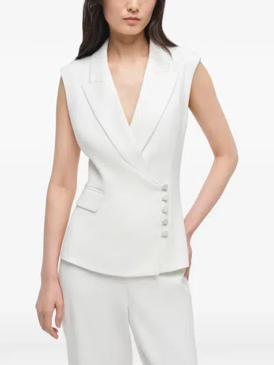 Simkhai Morrie Button-detail Trousers In Blue