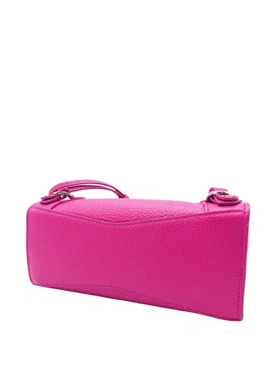 Pre-owned Balenciaga 2005-2025 Nano Grained Calfskin Neo Classic City Satchel In Pink