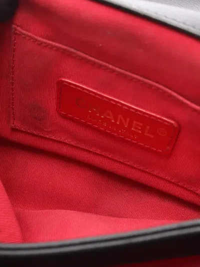 Pre-owned Chanel 2019 Cc Caviar Chevron Top Handle Flap Satchel In Black