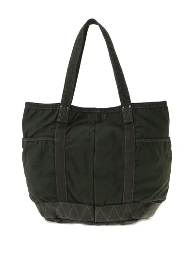 Porter-yoshida & Co Zip-pocket Tote Bag In Green
