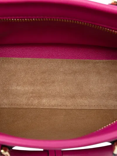 Pre-owned Loewe 2016 Leather Amazona 23 Satchel In Pink