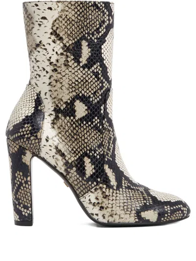 Stuart Weitzman 100mm Vida Boots In Animal Print