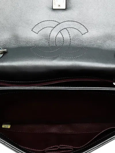 Pre-owned Chanel 2015-2016 Quilted Metallic Lambskin Trendy Cc Flap Shoulder Bag In Gray